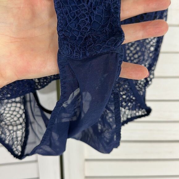 VS Teddy Size SP Navy Blue Lace & Mesh NWOT - Picture 12 of 16